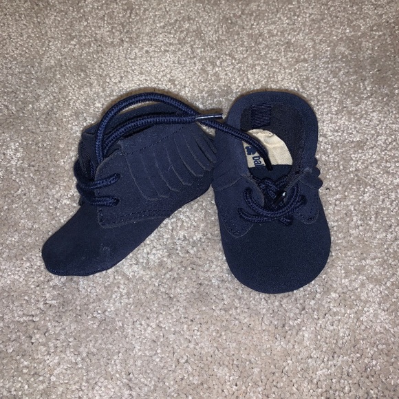 GAP Other - NWOT Baby Gap Blue Fringe Moccasins